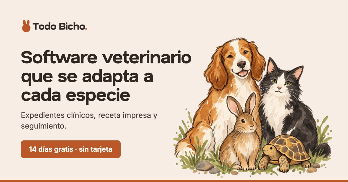 Todo Bicho: expedientes veterinarios para todas las especies